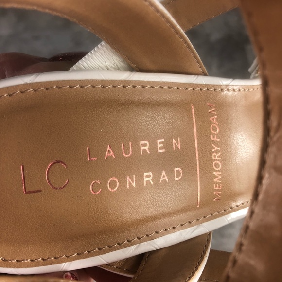 LC LAUREN CONRAD ROOIBOS White Strappy High Heel Sandals - Picture 10 of 11